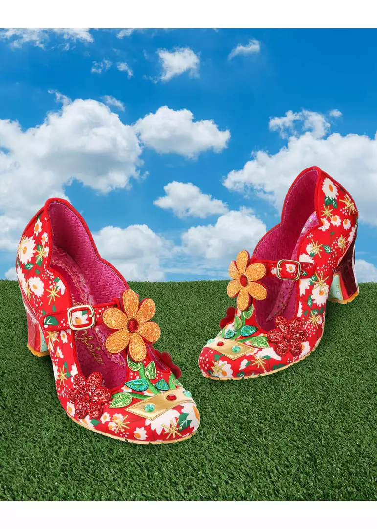 Irregular Choice Happy Houseplant Pumps Red 4 Irregular Choice Happy Houseplant Pumps Red