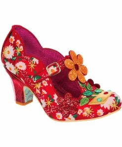Irregular Choice Happy Houseplant Pumps Red