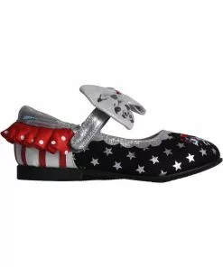 Irregular Choice Kids Star Chaser Schoes Black Red