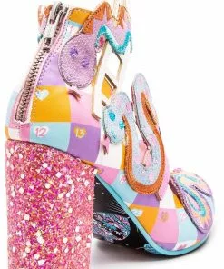 Irregular Choice Snakes N Adders 80's Pumps Pink