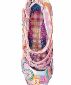 Irregular Choice Snakes N Adders 80's Pumps Pink