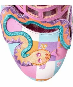 Irregular Choice Snakes N Adders 80's Pumps Pink