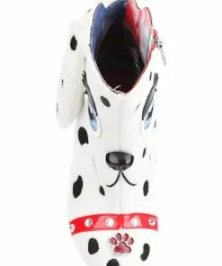 Irregular Choice Pooch Perfect Dog 60's Boots White New In 14 Irregular Choice Pooch Perfect Dog 60's Boots White New In