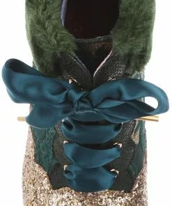 New In Irregular Choice Fancy A Cuppa Glitter 40's Ankle Boots Green 13 New In Irregular Choice Fancy A Cuppa Glitter 40's Ankle Boots Green