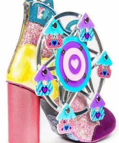 Irregular Choice Topsy Turvy Boots Pink Blue 12 Irregular Choice Topsy Turvy Boots Pink Blue