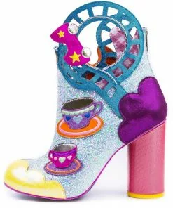 Irregular Choice Topsy Turvy Boots Pink Blue 14 Irregular Choice Topsy Turvy Boots Pink Blue