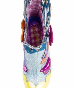 Irregular Choice Topsy Turvy Boots Pink Blue 16 Irregular Choice Topsy Turvy Boots Pink Blue