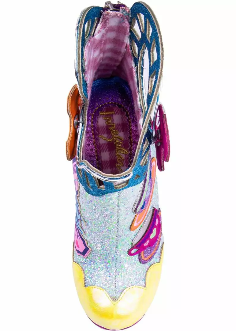 Irregular Choice Topsy Turvy Boots Pink Blue 9 Irregular Choice Topsy Turvy Boots Pink Blue