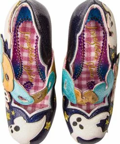Irregular Choice Halloween Ectoplasmic Ghost Pumps Navy