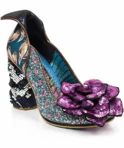 New In Irregular Choice Dear Lover Pumps Blue
