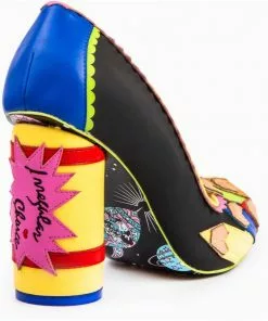 Irregular Choice Colour It In Chalk 60's Pumps Black New In 11 Irregular Choice Colour It In Chalk 60's Pumps Black New In