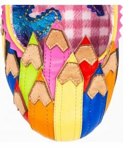 Irregular Choice Colour It In Chalk 60's Pumps Black New In 12 Irregular Choice Colour It In Chalk 60's Pumps Black New In