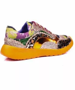 Irregular Choice Jigsaw Sneakers Gold New In 11 Irregular Choice Jigsaw Sneakers Gold New In