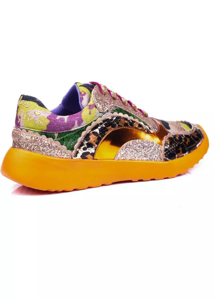 Irregular Choice Jigsaw Sneakers Gold New In 7 Irregular Choice Jigsaw Sneakers Gold New In