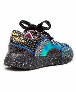 Irregular Choice Jigsaw Sneakers Black Multi New In