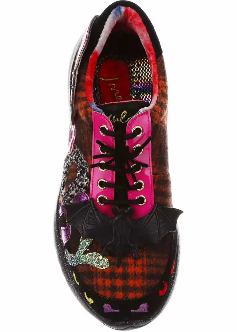 Irregular Choice Halloween Spookster Sneakers Black New In 6 Irregular Choice Halloween Spookster Sneakers Black New In