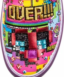 Irregular Choice Gaming Power Up Shoes Purple 16 Irregular Choice Gaming Power Up Shoes Purple