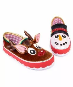 New In Irregular Choice Xmas Festive Friends Shoes