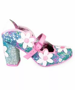 New In Irregular Choice Daisy Dancer 60's Pumps Blue