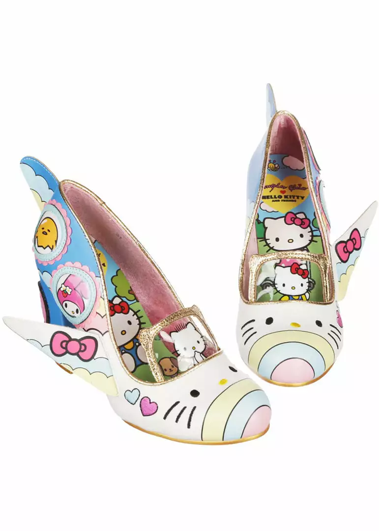 New In Irregular Choice X Hello Kitty It's Time To Have Fun Heels White 3 New In Irregular Choice X Hello Kitty It's Time To Have Fun Heels White