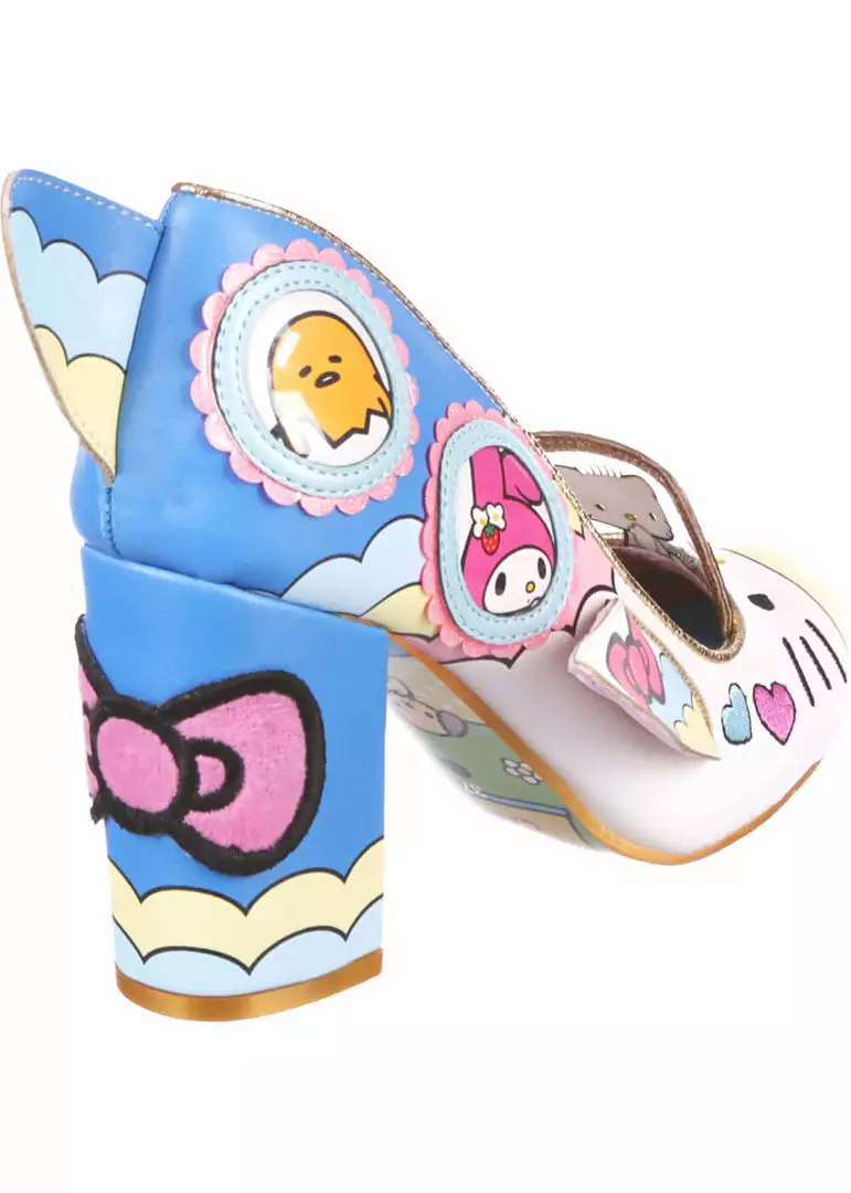 New In Irregular Choice X Hello Kitty It's Time To Have Fun Heels White 7 New In Irregular Choice X Hello Kitty It's Time To Have Fun Heels White