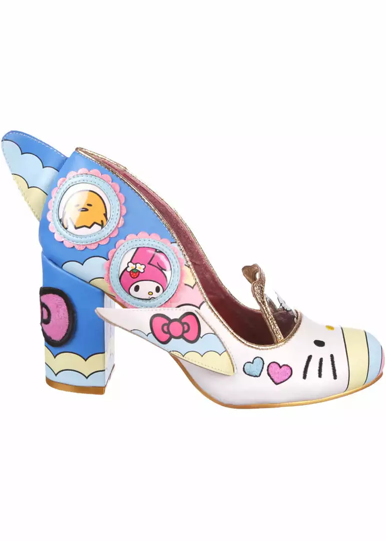 New In Irregular Choice X Hello Kitty It's Time To Have Fun Heels White 10 New In Irregular Choice X Hello Kitty It's Time To Have Fun Heels White