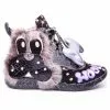 Irregular Choice Good Boy Dog 80's Sneakers Black Silver