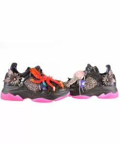 New In Irregular Choice That's It Crab Sneakers Black Silver 7 New In Irregular Choice That's It Crab Sneakers Black Silver