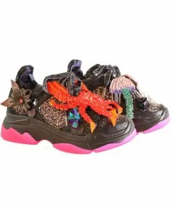 New In Irregular Choice That's It Crab Sneakers Black Silver 6 New In Irregular Choice That's It Crab Sneakers Black Silver