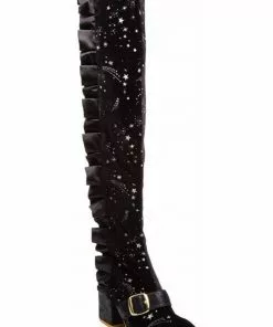 Irregular Choice Engarde Stars 70's Boots Black New In