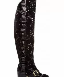 Irregular Choice Engarde Stars 70's Boots Black New In