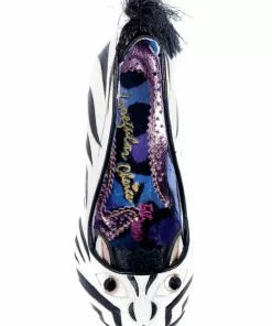 Irregular Choice Zevra 70's Pumps Zebra Black