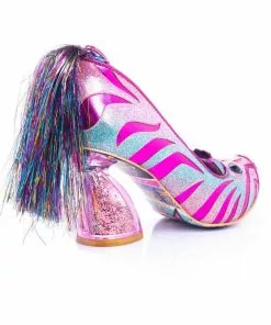 Irregular Choice Zevra 70's Pumps Zebra Pink