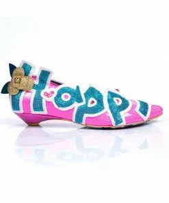 New In Irregular Choice Happy Smile Pumps Pink Blue 15 New In Irregular Choice Happy Smile Pumps Pink Blue
