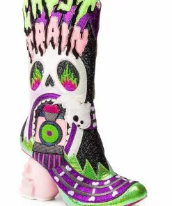 Irregular Choice Halloween Fright Night Ghost Train Boots