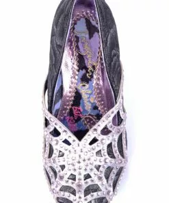 New In Irregular Choice Halloween Dead Gorgeous Skull Pumps Silver Black