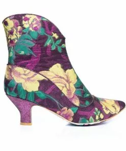 New In Irregular Choice Ms Vivacious 70's Boots Pink Yellow