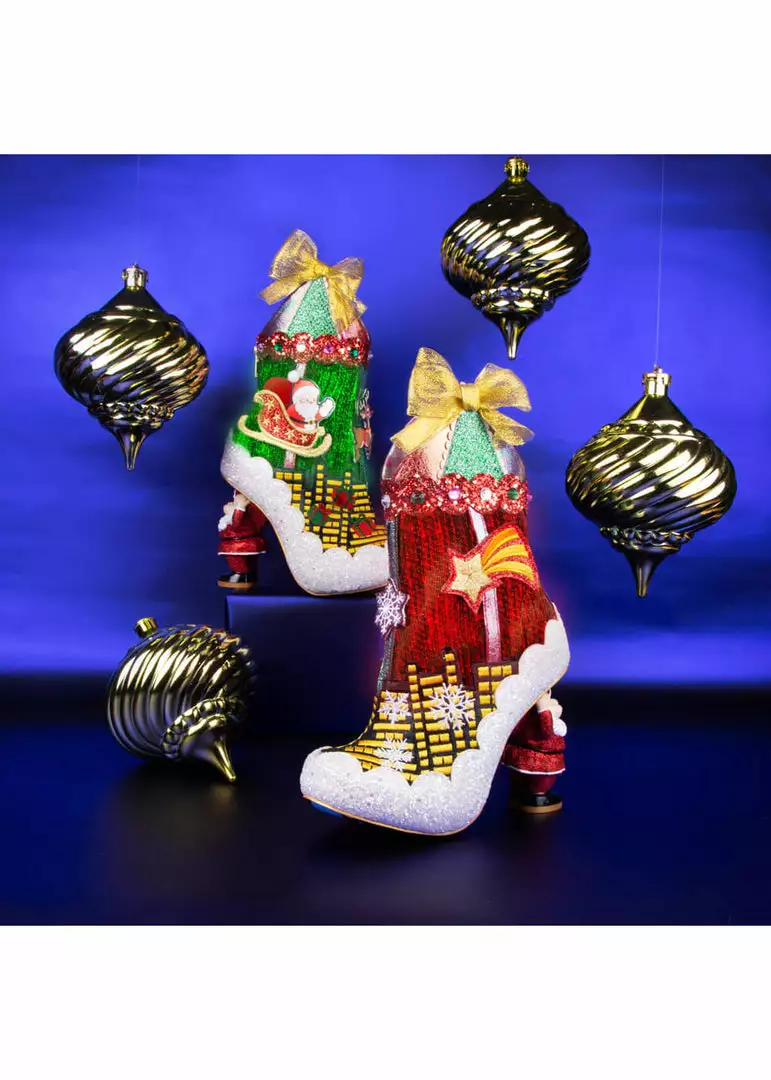Irregular Choice Xmas Sleigh Ride Boots New In 4 Irregular Choice Xmas Sleigh Ride Boots New In