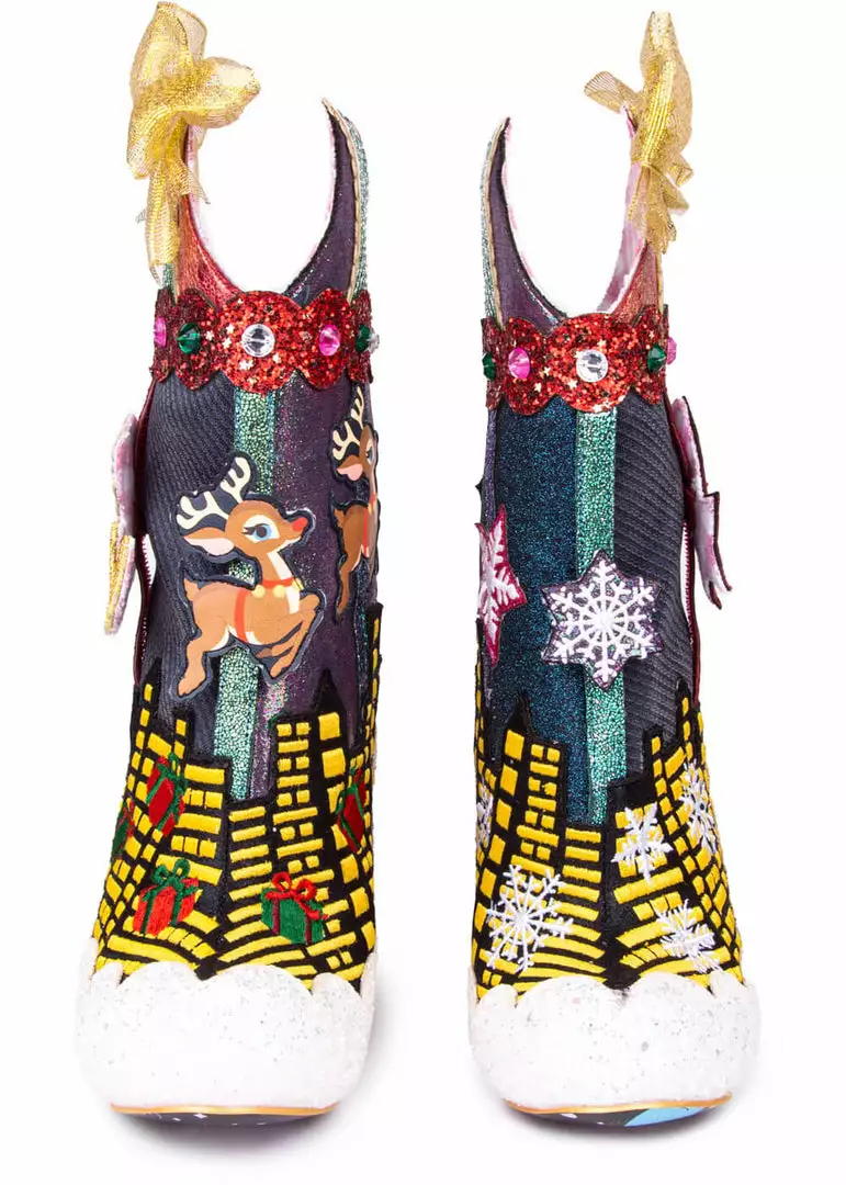 Irregular Choice Xmas Sleigh Ride Boots New In 9 Irregular Choice Xmas Sleigh Ride Boots New In