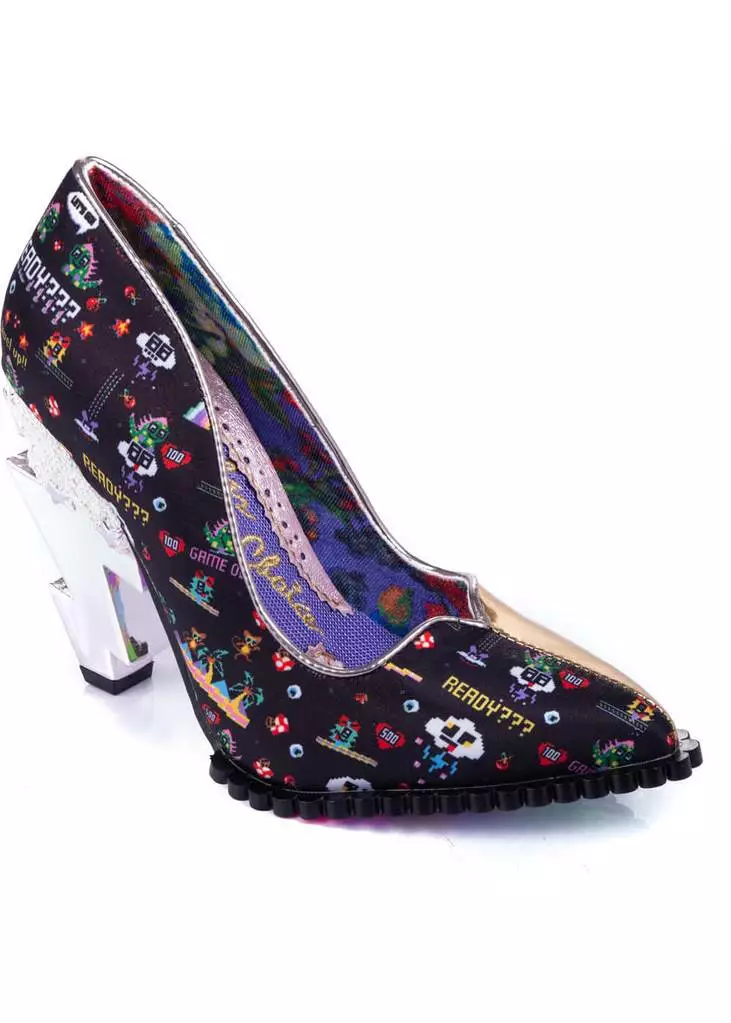 Irregular Choice Heavens Above Lightning Bolt 80's Pumps Gold New In 5 Irregular Choice Heavens Above Lightning Bolt 80's Pumps Gold New In