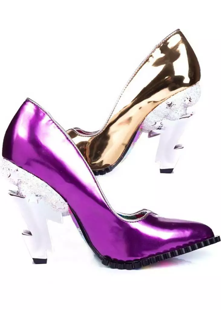 Irregular Choice Heavens Above Lightning Bolt 80's Pumps Gold New In 9 Irregular Choice Heavens Above Lightning Bolt 80's Pumps Gold New In