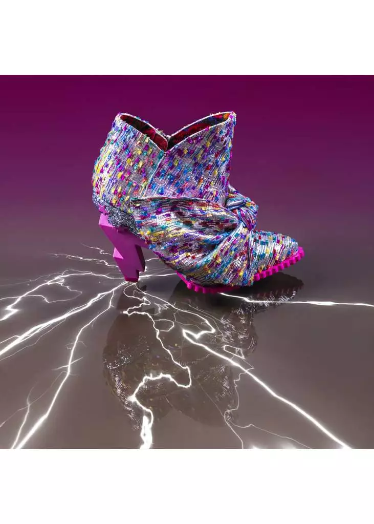 Irregular Choice Power Surge Lightning Bolt 70's Boots Pink New In 4 Irregular Choice Power Surge Lightning Bolt 70's Boots Pink New In