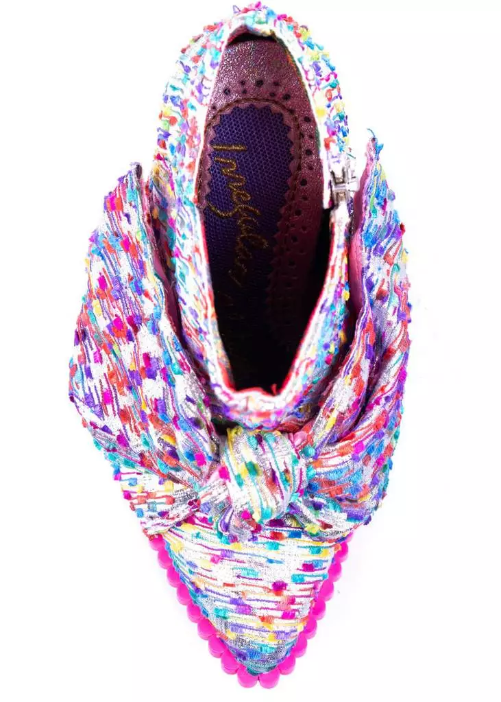 Irregular Choice Power Surge Lightning Bolt 70's Boots Pink New In 8 Irregular Choice Power Surge Lightning Bolt 70's Boots Pink New In