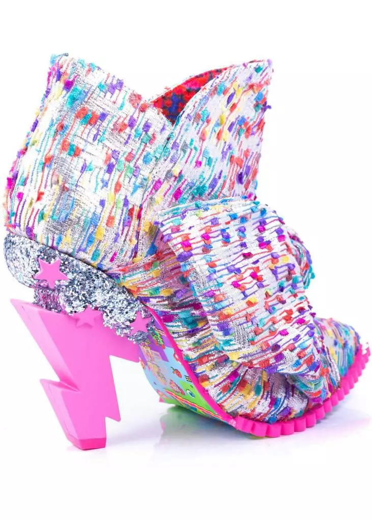 Irregular Choice Power Surge Lightning Bolt 70's Boots Pink New In 5 Irregular Choice Power Surge Lightning Bolt 70's Boots Pink New In