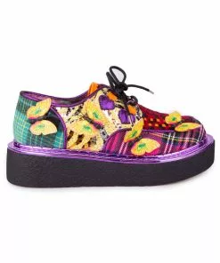 Irregular Choice Butterfly Bounce 80's Plateau Sneakers Green New In 10 Irregular Choice Butterfly Bounce 80's Plateau Sneakers Green New In