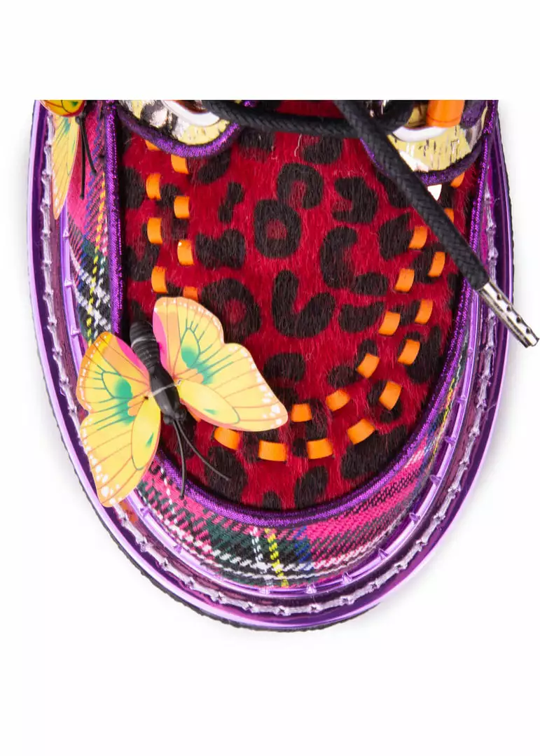 Irregular Choice Butterfly Bounce 80's Plateau Sneakers Green New In 8 Irregular Choice Butterfly Bounce 80's Plateau Sneakers Green New In