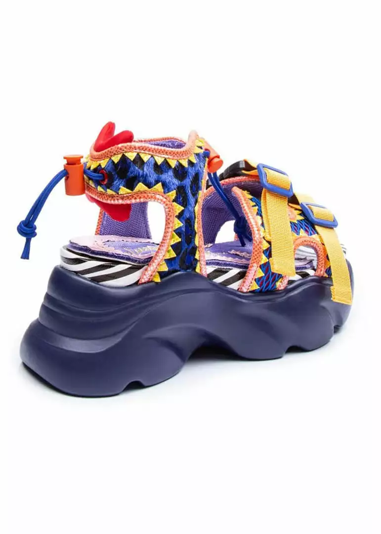 Irregular Choice Bungie Jump 80's Sandals Red 5 Irregular Choice Bungie Jump 80's Sandals Red