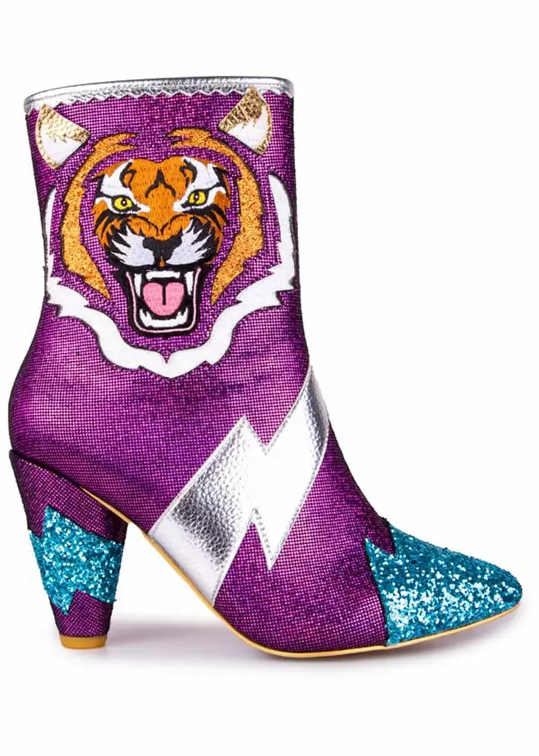 New In Irregular Choice Easy Tiger 80's Boots Pink 4 New In Irregular Choice Easy Tiger 80's Boots Pink