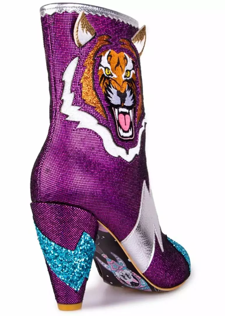 New In Irregular Choice Easy Tiger 80's Boots Pink 7 New In Irregular Choice Easy Tiger 80's Boots Pink