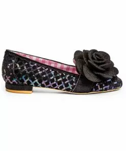 Irregular Choice Sweet Briar 40's Ballerinas Black New In 10 Irregular Choice Sweet Briar 40's Ballerinas Black New In